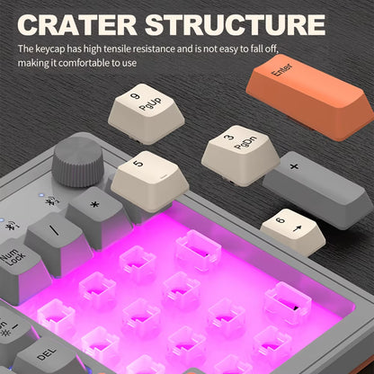 Dual Bluetooth Keyboard DualMode BT/2.4G Wireless Keyboard RGB Backlit Rechargeable Keyboard Gaming Keyboard for Laptop Tablet